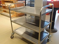 Verrijdbare inox kar - afbeelding 3 van  4