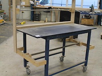 Verrijdbare inpaktafel met twee afrolunits. afmeting 80 x 160 x 184 cm - afbeelding 3 van  3