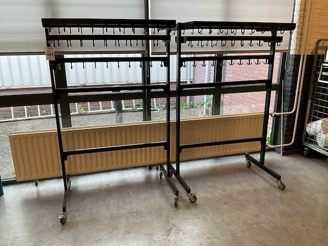 Verrijdbare kapstok (2x) - afbeelding 1 van  9