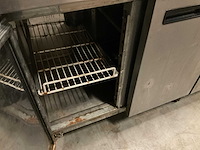 Verrijdbare koelwerkbank met bovenrek - afbeelding 1 van  1