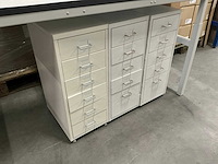Verrijdbare ladeblokken 28x41x69cm (3x) - afbeelding 1 van  3