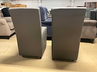 Verrijdbare lederen eetkamerstoel (2x) - afbeelding 8 van  8