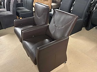 Verrijdbare leren eetkamerstoel (2x) - afbeelding 11 van  11