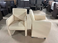 Verrijdbare leren eetkamerstoel (2x) - afbeelding 8 van  8