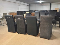 Verrijdbare leren eetkamerstoelen (4x) - afbeelding 12 van  13