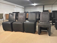 Verrijdbare leren eetkamerstoelen (4x) - afbeelding 13 van  13