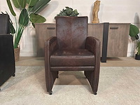 Verrijdbare leren fauteuil - afbeelding 5 van  7