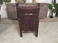 Verrijdbare leren fauteuil - afbeelding 7 van  7