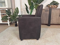 Verrijdbare leren fauteuil - afbeelding 7 van  8