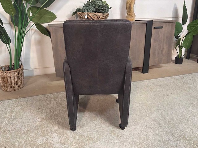 Verrijdbare leren fauteuil - afbeelding 8 van  8