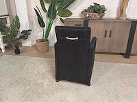 Verrijdbare leren fauteuil - afbeelding 7 van  7