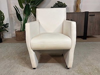 Verrijdbare leren fauteuil - afbeelding 4 van  8