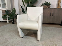 Verrijdbare leren fauteuil - afbeelding 2 van  9