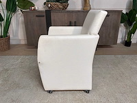 Verrijdbare leren fauteuil - afbeelding 7 van  9