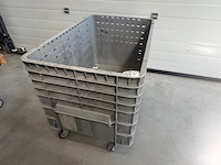 Verrijdbare magazijnbak grijs - afbeelding 3 van  4