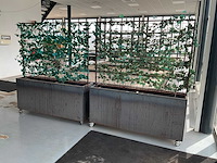 Verrijdbare plantenbak (2x) - afbeelding 1 van  5