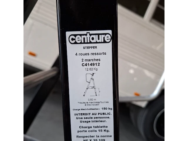 Verrijdbare rolplatform stepper, centaure - afbeelding 6 van  6