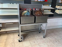 Verrijdbare rvs-stalen werkbank