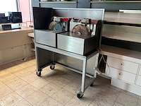 Verrijdbare rvs-stalen werkbank - afbeelding 2 van  3