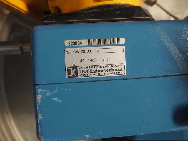Verrijdbare rvs vloeistofmenger met loher encw-063bg elektromotor - afbeelding 6 van  8