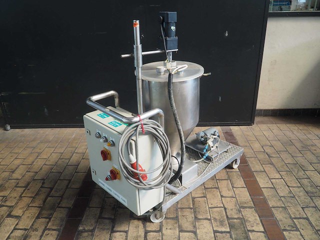 Verrijdbare rvs vloeistofmenger met om m560-502c elektromotor - afbeelding 2 van  5