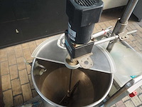 Verrijdbare rvs vloeistofmenger met om m560-502c elektromotor - afbeelding 4 van  5