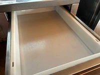 Verrijdbare rvs werktafel / onderkast met lade - afbeelding 5 van  5