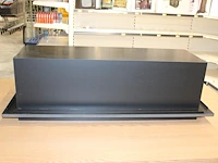 Verrijdbare showtafel met opzetstuk met boek/platenrand. afmeting 175 x 105 cm. hoogte zonder opzetstuk 68 cm. - afbeelding 5 van  6