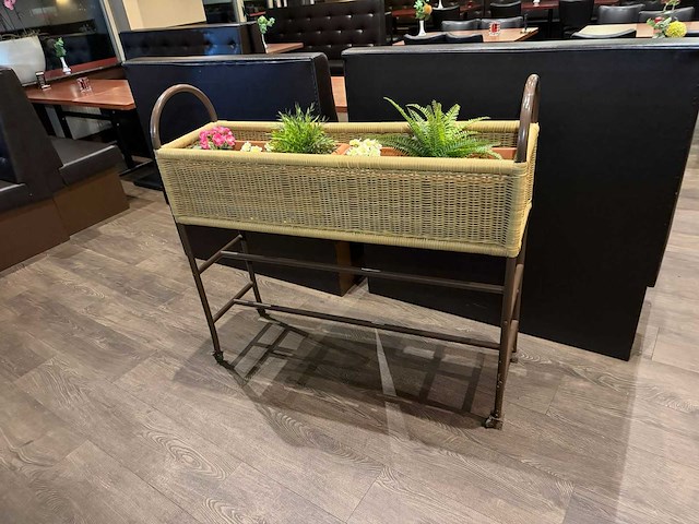 Verrijdbare sier bloembak - afbeelding 1 van  3