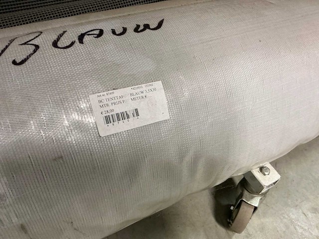 Verrijdbare stelling met rollen tenttapijt - afbeelding 9 van  11