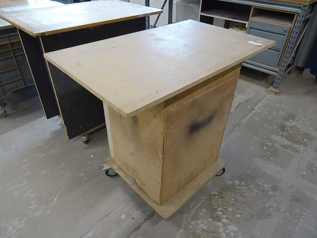 Verrijdbare tafel (2x) - afbeelding 2 van  3