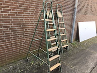 Verrijdbare trappen (3x) - afbeelding 2 van  3