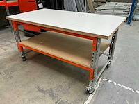 Verrijdbare werkbank (2x) - afbeelding 1 van  6