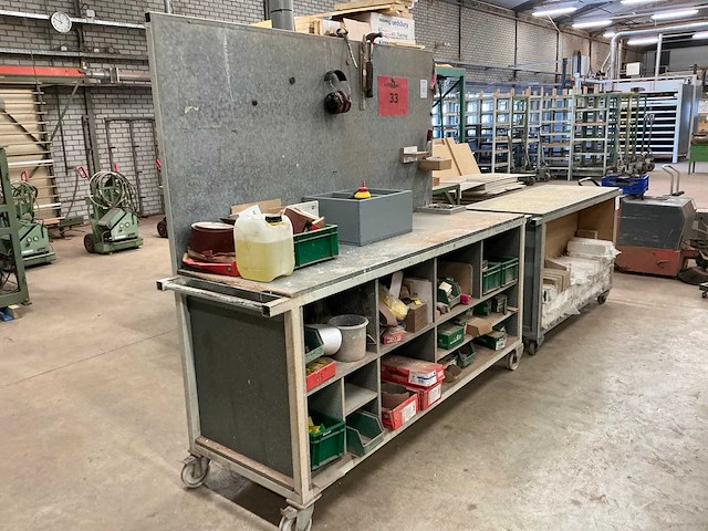 Verrijdbare werkbank (2x) - afbeelding 1 van  1