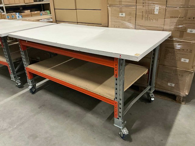 Verrijdbare werktafel 185x100x94,5cm - afbeelding 1 van  2