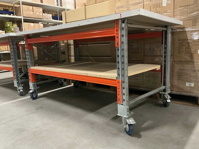 Verrijdbare werktafel 185x100x94,5cm - afbeelding 2 van  2