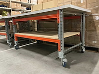 Verrijdbare werktafel 185x100x94,5cm - afbeelding 2 van  2