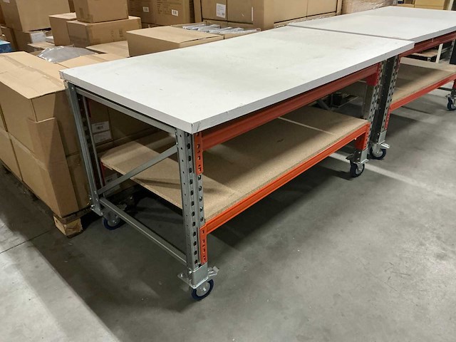 Verrijdbare werktafel 185x100x94,5cm - afbeelding 1 van  2
