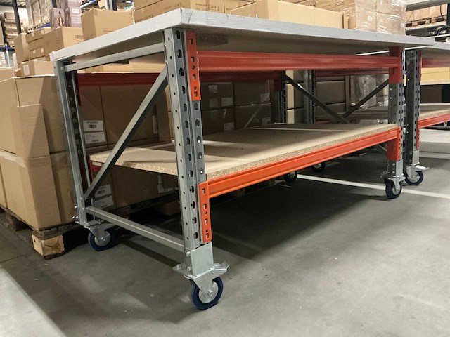 Verrijdbare werktafel 185x100x94,5cm - afbeelding 2 van  2