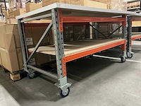 Verrijdbare werktafel 185x100x94,5cm - afbeelding 2 van  2