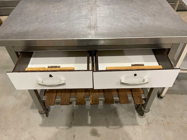 Verrijdbare werktafel (2x) - afbeelding 6 van  6