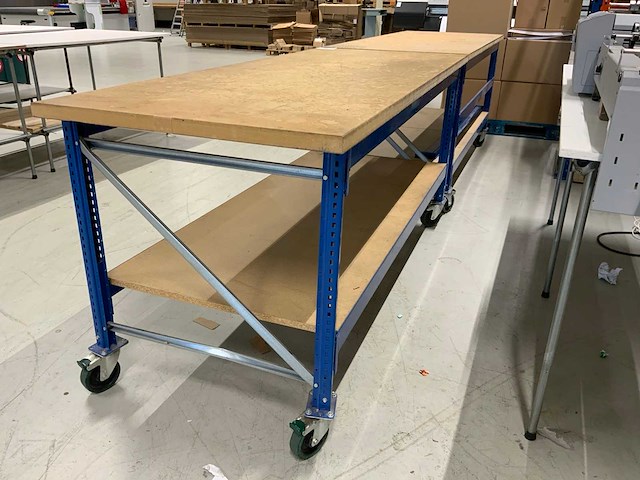Verrijdbare werktafel (2x) - afbeelding 6 van  8