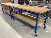 Verrijdbare werktafel (2x)