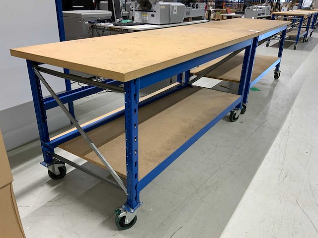 Verrijdbare werktafel (2x) - afbeelding 4 van  8