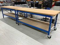 Verrijdbare werktafel (2x) - afbeelding 1 van  8