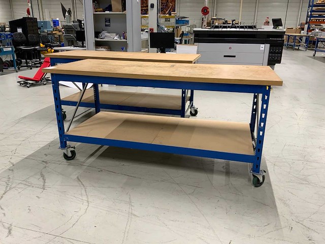 Verrijdbare werktafel (2x) - afbeelding 3 van  7