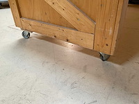 Verrijdbare werktafel met 8x verstekbak en zaag - afbeelding 6 van  6