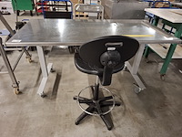 Verrijdbare werktafel met rvs blad - afbeelding 1 van  5