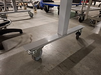 Verrijdbare werktafel met rvs blad - afbeelding 4 van  5
