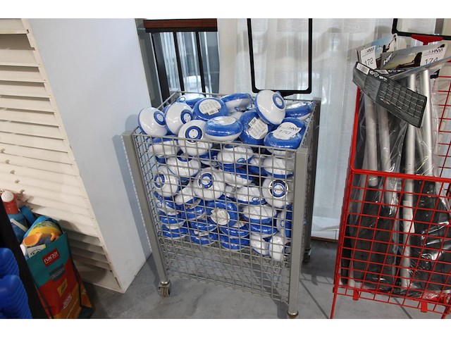 Verrijdbare winkelmand met drijvers bestway flow clear. - afbeelding 1 van  3